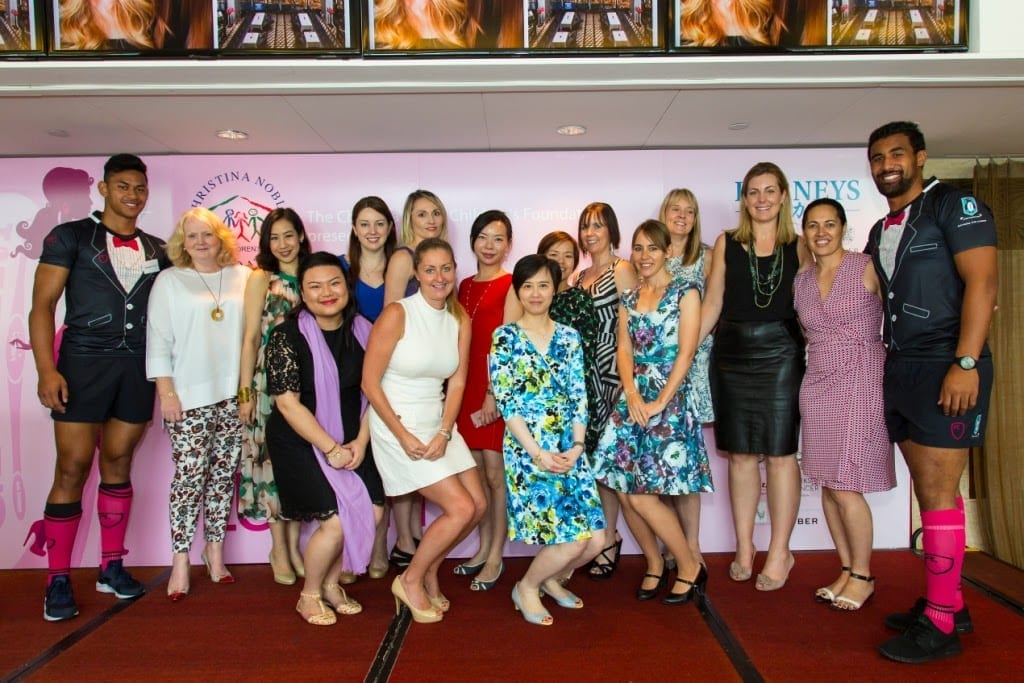 Partners Kim Boreham and Pamela Mak with guests