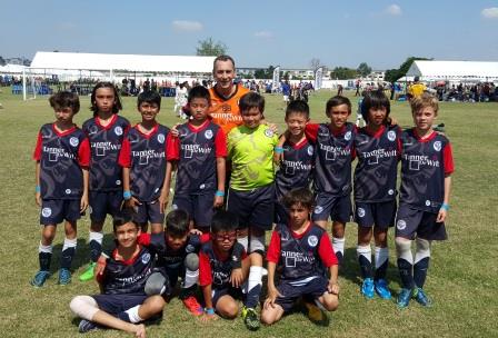 The ESF U11s Football team earlier in the season competing in Bangkok